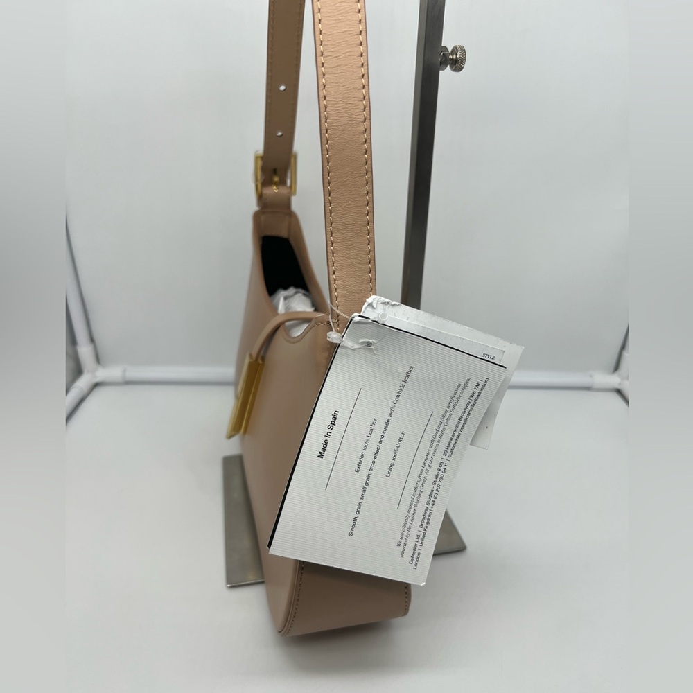 NWT DEMELLIER N10 The Tokyo Light Tan Smooth Leather Handcrafted Shoulder Bag - Picture 8 of 17